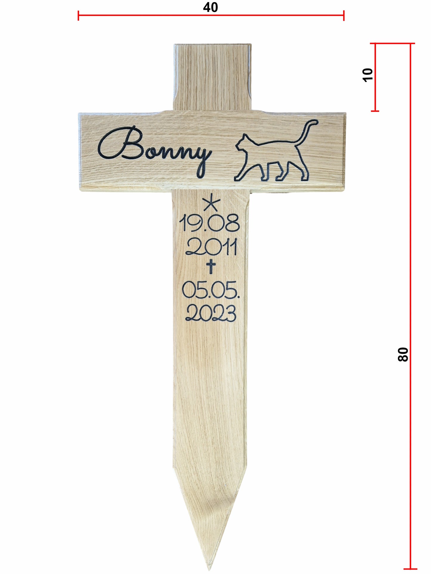 Tierkreuz 80 cm hoch