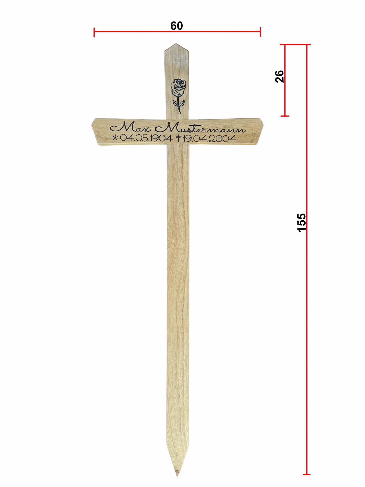 Holzkreuz 155 cm hoch
