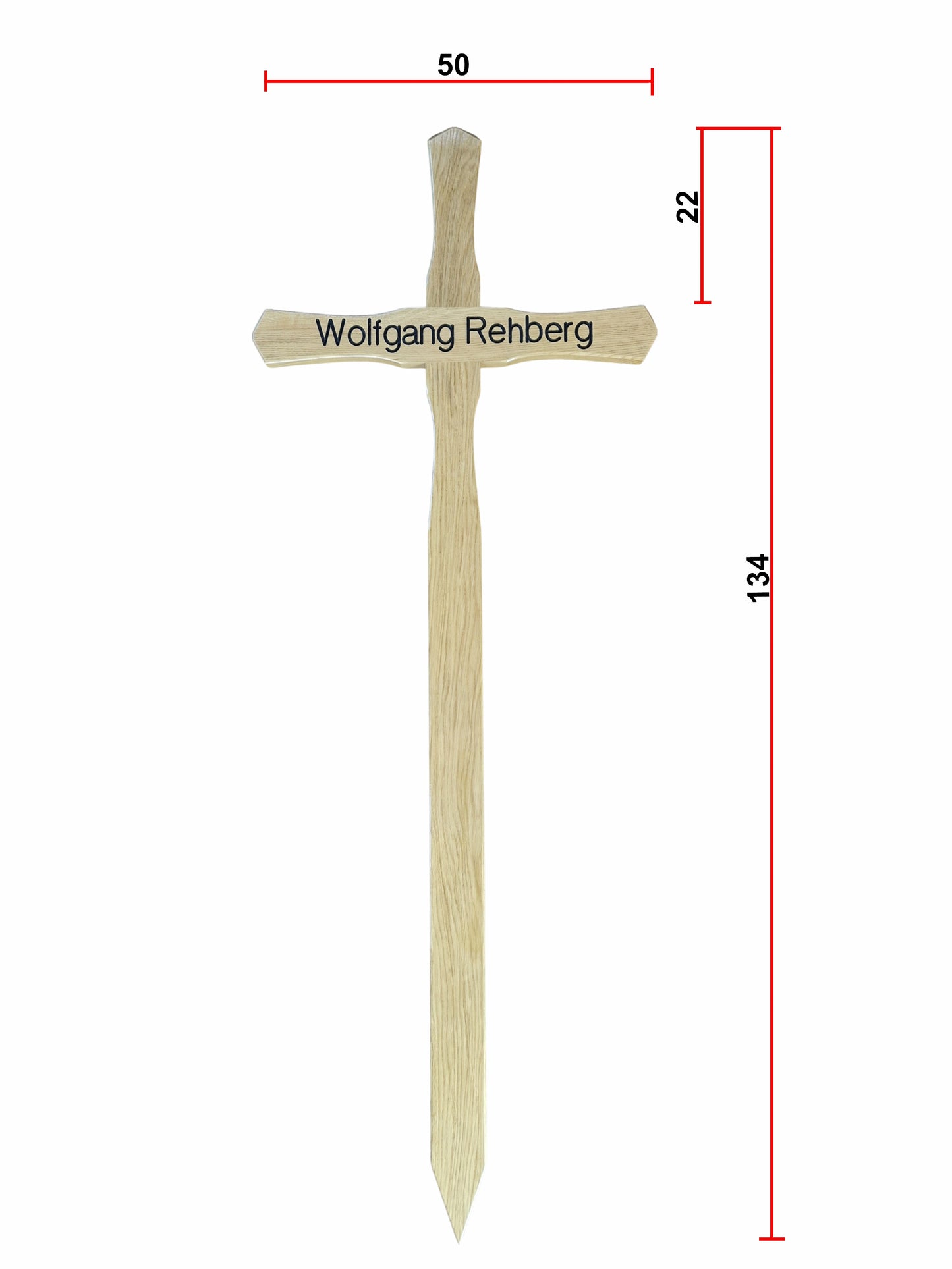 Holzkreuz 134 cm hoch